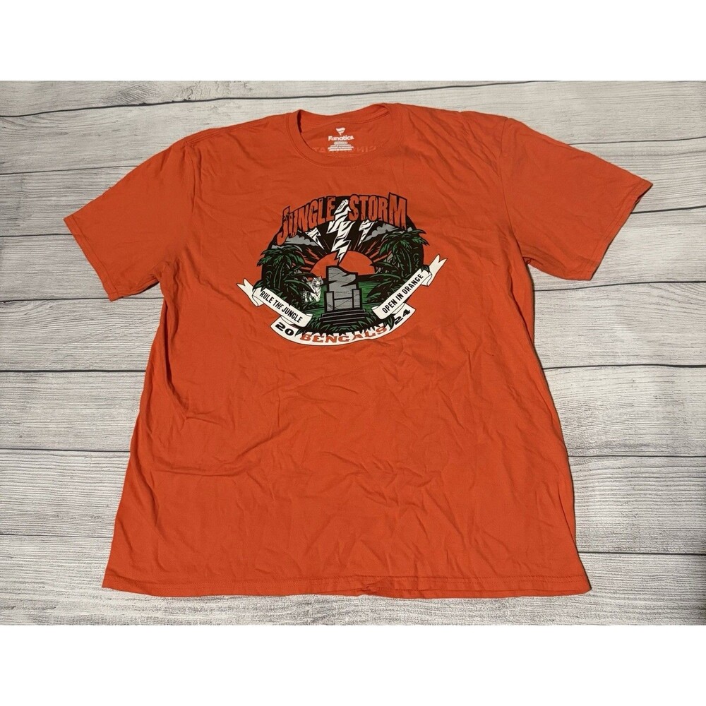 Fanatics Cincinnati Bengals 2024 Rule The Jungle Storm Graphic T Shirt Size XL